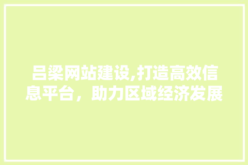 吕梁网站建设,打造高效信息平台，助力区域经济发展