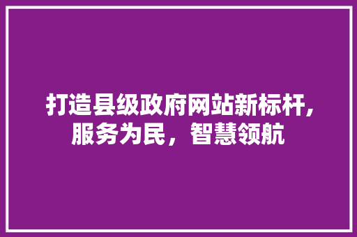 打造县级政府网站新标杆,服务为民，智慧领航 打造县级政府网站新标杆,服务为民，智慧领航 百度SEO