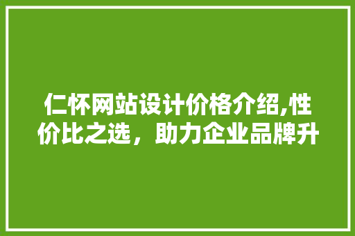 仁怀网站设计价格介绍,性价比之选，助力企业品牌升级