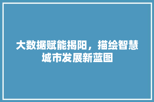大数据赋能揭阳，描绘智慧城市发展新蓝图 百度SEO