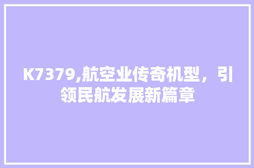 K7379,航空业传奇机型，引领民航发展新篇章 GoogleSEO