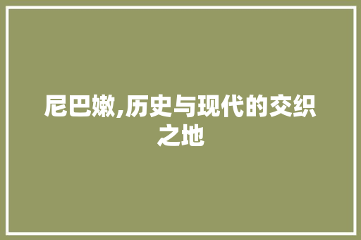 尼巴嫩,历史与现代的交织之地