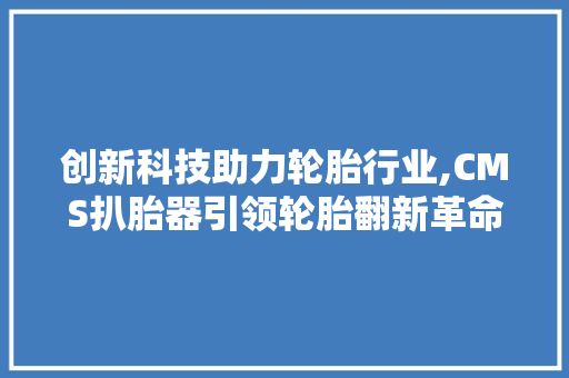 创新科技助力轮胎行业,CMS扒胎器引领轮胎翻新革命 必应SEO