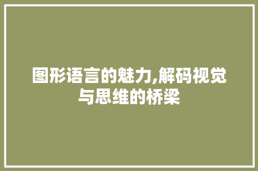 图形语言的魅力,解码视觉与思维的桥梁
