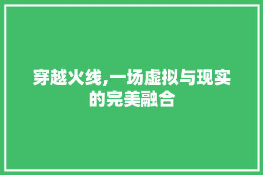 穿越火线,一场虚拟与现实的完美融合 必应SEO