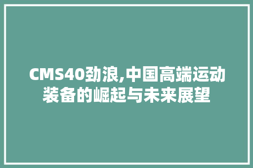 CMS40劲浪,中国高端运动装备的崛起与未来展望 神马SEO