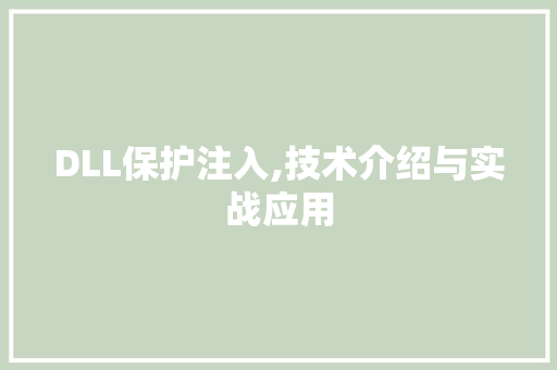DLL保护注入,技术介绍与实战应用