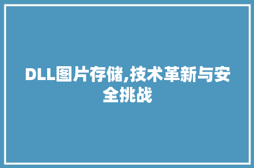 DLL图片存储,技术革新与安全挑战