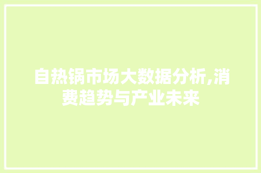 自热锅市场大数据分析,消费趋势与产业未来