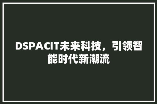 DSPACIT未来科技，引领智能时代新潮流 神马SEO
