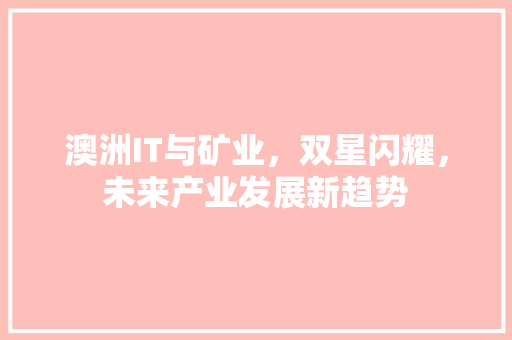 澳洲IT与矿业，双星闪耀，未来产业发展新趋势 必应SEO