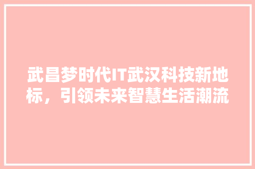 武昌梦时代IT武汉科技新地标，引领未来智慧生活潮流
