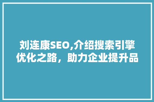 刘连康SEO,介绍搜索引擎优化之路，助力企业提升品牌影响力 百度SEO