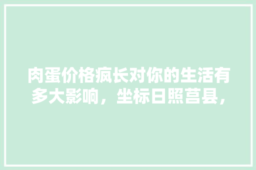 肉蛋价格疯长对你的生活有多大影响，坐标日照莒县，工资三千，不敢消费「今年大头菜为什么这么贵了」