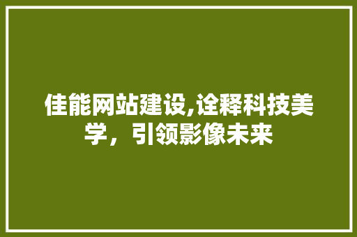 佳能网站建设,诠释科技美学，引领影像未来 GoogleSEO