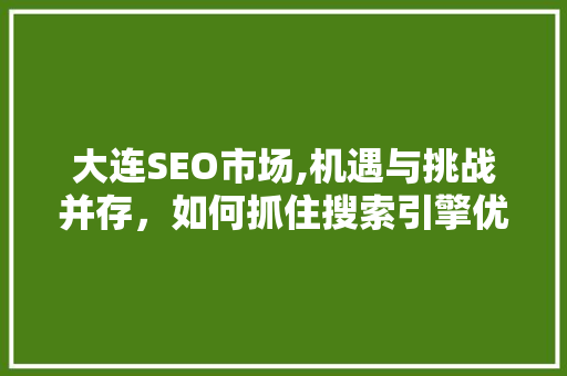 大连SEO市场,机遇与挑战并存，如何抓住搜索引擎优化风口