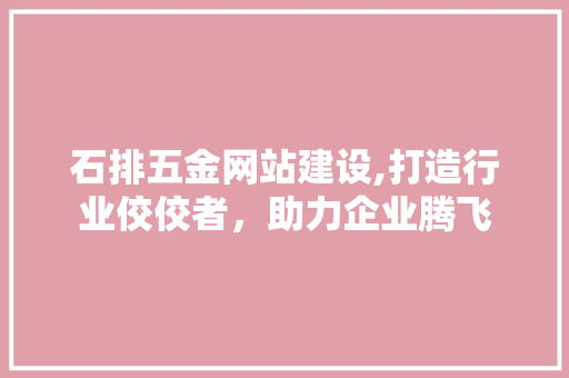 石排五金网站建设,打造行业佼佼者，助力企业腾飞 百度SEO