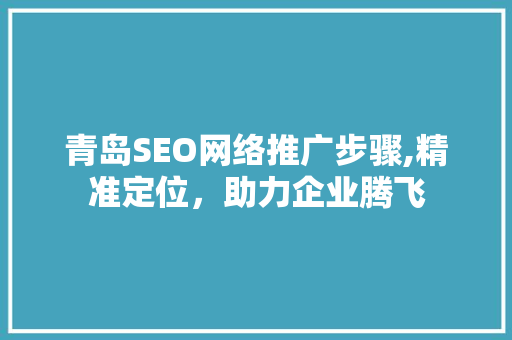 青岛SEO网络推广步骤,精准定位，助力企业腾飞 GoogleSEO