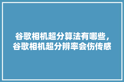 谷歌相机超分算法有哪些，谷歌相机超分辨率会伤传感器吗