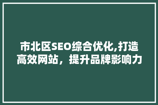 市北区SEO综合优化,打造高效网站，提升品牌影响力 搜狗SEO