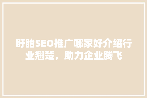 盱眙SEO推广哪家好介绍行业翘楚，助力企业腾飞
