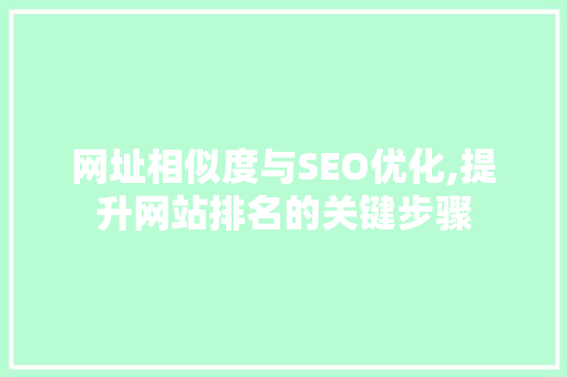 网址相似度与SEO优化,提升网站排名的关键步骤