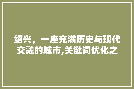 绍兴，一座充满历史与现代交融的城市,关键词优化之旅 GoogleSEO