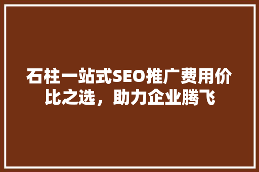石柱一站式SEO推广费用价比之选，助力企业腾飞