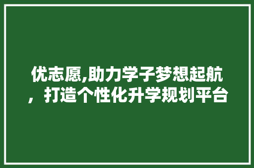 优志愿,助力学子梦想起航，打造个性化升学规划平台 优志愿,助力学子梦想起航，打造个性化升学规划平台 GoogleSEO