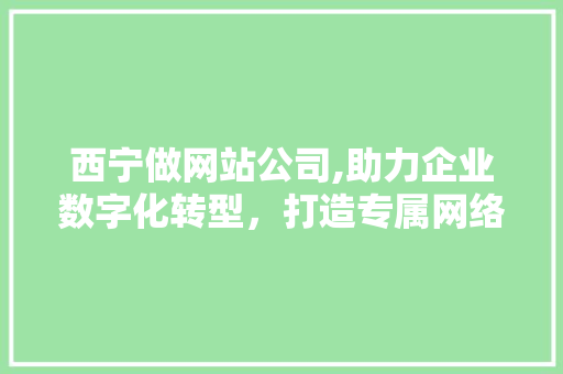 西宁做网站公司,助力企业数字化转型，打造专属网络品牌 西宁做网站公司,助力企业数字化转型，打造专属网络品牌 搜狗SEO